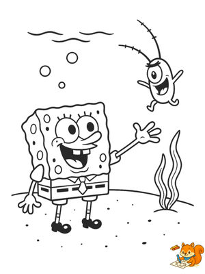 Dibujo para colorear: Dibujos de Bob Esponja para imprimir