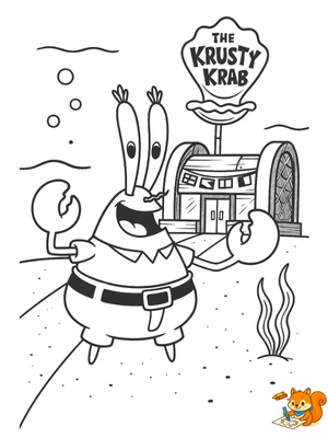 Dibujo para colorear: Dibujos Bob Esponja para pintar