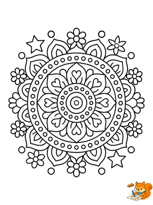 Dibujo para colorear: Mandalas para colorear para niños