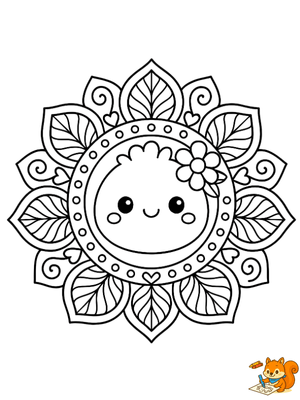Dibujo para colorear: Mandalas para niños para imprimir