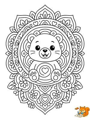 Dibujo para colorear: Mandalas para imprimir niños