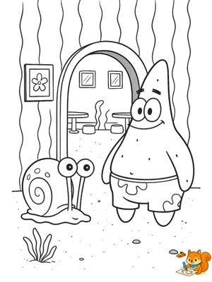 Dibujo para colorear: Dibujos de Bob Esponja para colorear e imprimir
