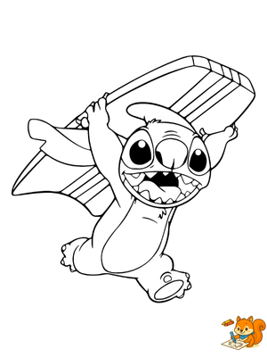 Dibujo para colorear: Dibujos para colorear de Stitch