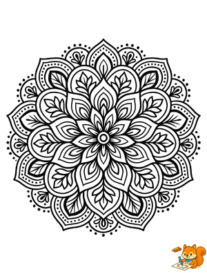 Dibujo para colorear: Mandalas para imprimir y colorear pdf gratis