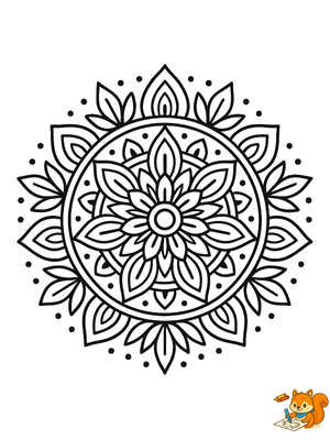 Dibujo para colorear: Mandalas para imprimir gratis