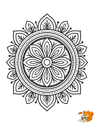 Dibujo para colorear: Lindas mandalas para imprimir