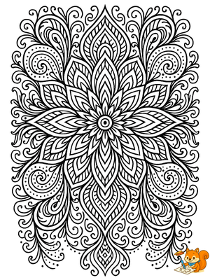 Dibujo para colorear: Mandalas para imprimir dificiles