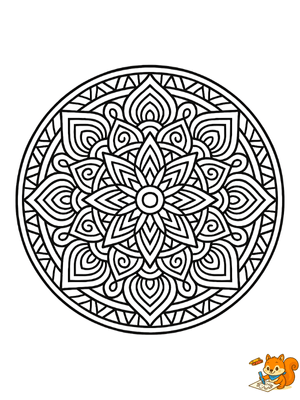 Dibujo para colorear: Mandalas para pintar pdf