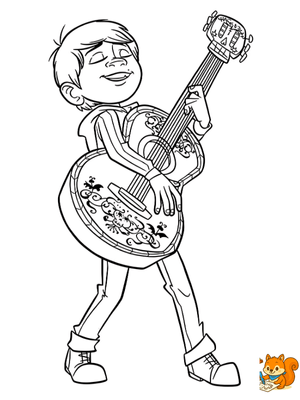 Dibujo para colorear: Coco para colorear