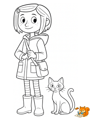 Dibujo para colorear: Coraline para colorear