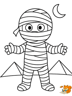 Dibujo para colorear: Dibujos de momias