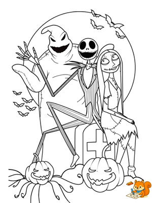 Dibujo para colorear: El extraño mundo de jack dibujos