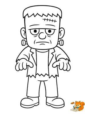 Dibujo para colorear: Frankenstein dibujo