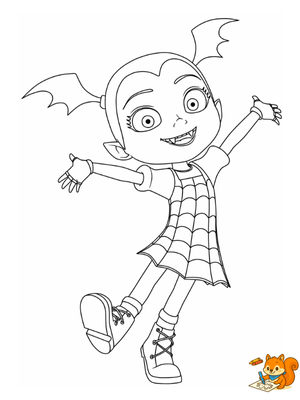 Dibujo para colorear: Vampirina para colorear