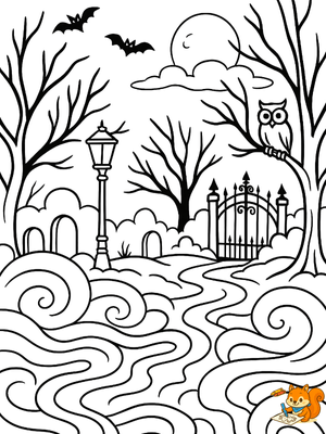 Dibujo para colorear: Niebla dibujo