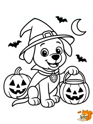 Dibujo para colorear: Patrulla canina halloween para colorear