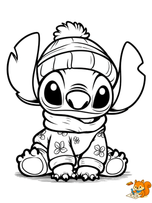 Dibujo para colorear: Stitch bebe dibujo