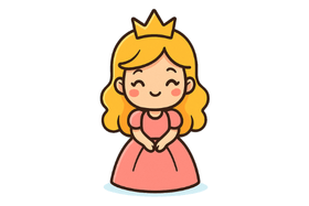 Dibujo de princesas para colorear