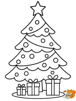 Dibujo para colorear: Arbol de Navidad dibujo