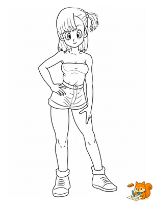 Dibujo para colorear: Bulma para colorear