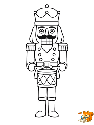 Dibujo para colorear: Cascanueces para colorear