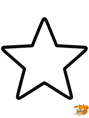 Dibujo para colorear: Estrella de navidad dibujo