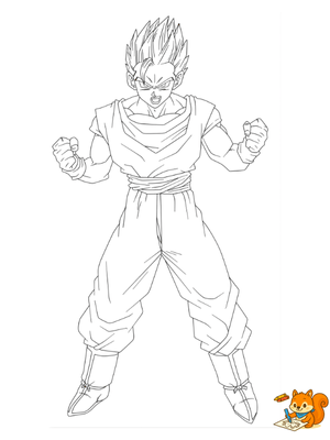 Dibujo para colorear: Gohan para colorear