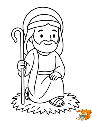 Dibujo para colorear: San Jose dibujo