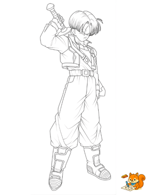 Dibujo para colorear: Trunks para colorear