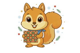 Calendario de adviento 2025 para colorear e imprimir en A4