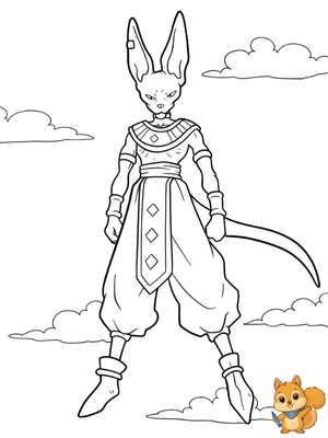 Dibujo para colorear: Whis para colorear