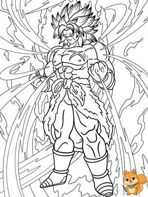 Dibujo para colorear: Broly para colorear