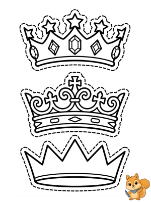 Dibujo para colorear: Corona Reyes magos dibujo