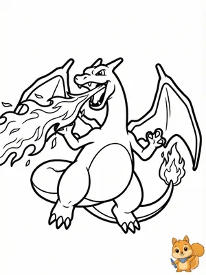 Dibujo para colorear: Dibujos de Charizard