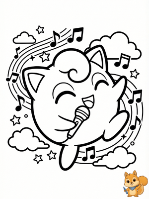 Dibujo para colorear: Jigglypuff para colorear