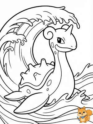 Dibujo para colorear: Lapras para colorear