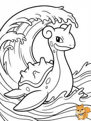 Dibujo para colorear: Lapras para colorear