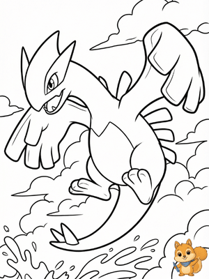 Dibujo para colorear: Lugia para colorear