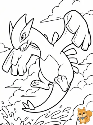 Dibujo para colorear: Lugia para colorear