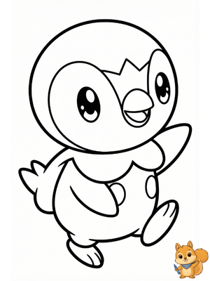 Dibujo para colorear: Piplup para colorear