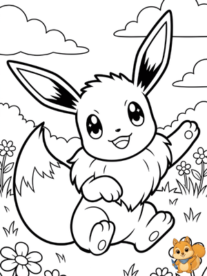 Dibujo para colorear: Eevee para colorear