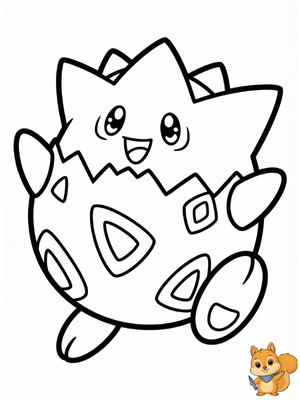 Dibujo para colorear: Togepi para colorear