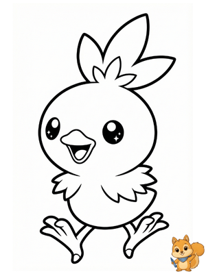 Dibujo para colorear: Torchic para colorear