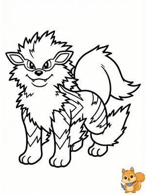 Dibujo para colorear: Arcanine para colorear