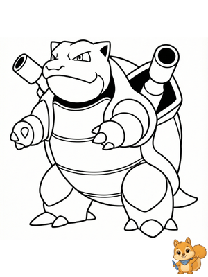 Dibujo para colorear: Blastoise para colorear