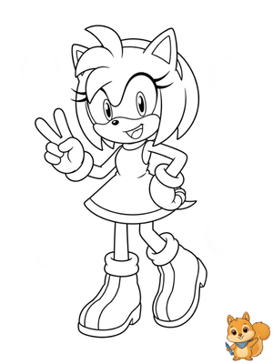 Dibujo para colorear: Amy para colorear