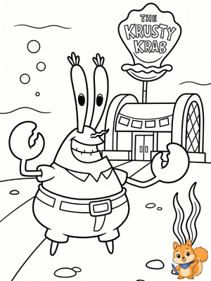 Dibujo para colorear: Dibujo don cangrejo