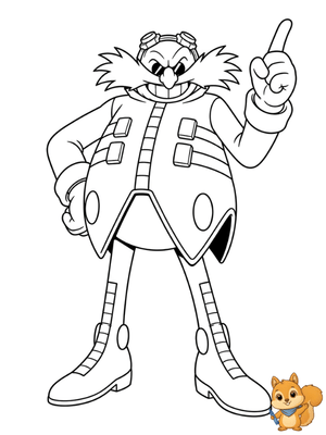 Dibujo para colorear: Dr Eggman para colorear