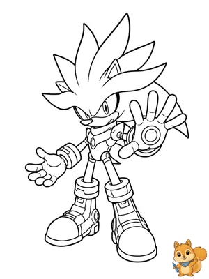 Dibujo para colorear: Silver Sonic dibujo