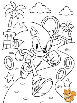 Dibujo para colorear: Sonic Adventure para colorear